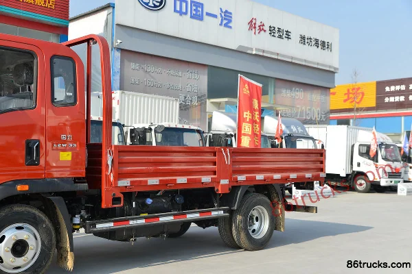 Sinotruk HOWO Hanjiang 130 ch 4X2(6 roues) camion plateau léger à cabine demi-avancée 3,85 m (China VI) (8 vitesses) Carrosserie (1) | 86Tru