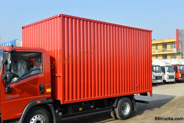 Sinotruk HOWO Hanjun 150 hp 4X2(6 wheels) 4.15 m Single Row Van Light Truck (China VI) Body (1) | 86Trucks