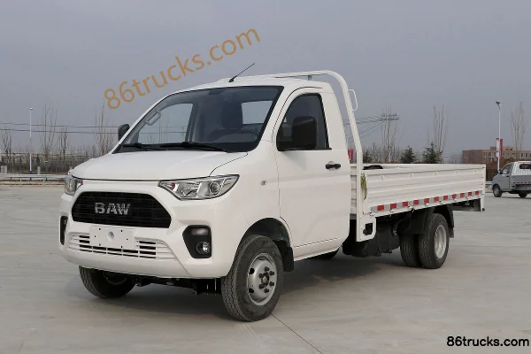 BAW Jingka T7 1.6L 123hp 4X2(6 wheels) Gasoline 3.3m Single Row Flatbed Mini Truck (China VI) Exterior (3) | 86Trucks