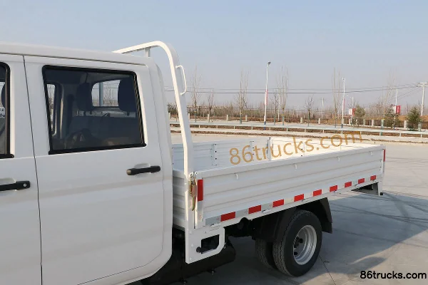 BAW Jingka T7 2.0L 133hp 4X2(6 wheels) Gasoline 2.6m Double Row Flatbed Mini Truck (China VI) Body (1) | 86Trucks