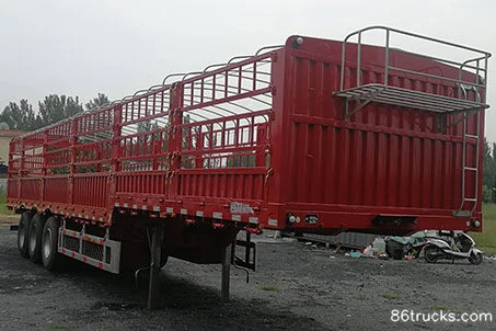 Deyuan Auto 13m Stake Semi-Trailer Exterior (2) | 86Trucks