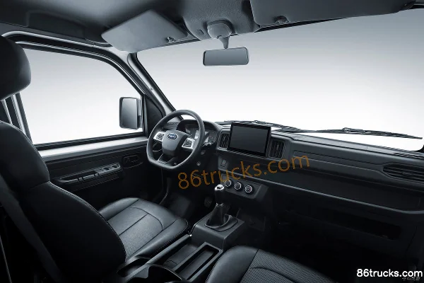 Karry X6 Comfort 1.6L 122hp 4X2(6 wheels) Gasoline 2.7m Double Row Flatbed Mini Truck (China VI) Cab (3) | 86Trucks