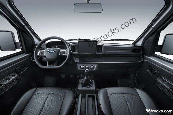 Kairui X6 Standard 1.6L 122hp 4X2(6 wheels) Gasoline 3.4m Single Row Flatbed Mini Truck (China VI) Cab (3) | 86Trucks