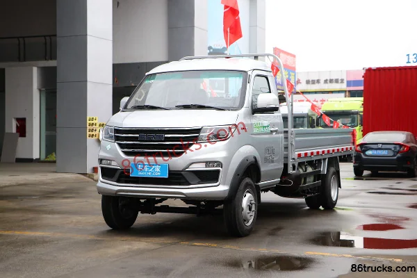 Huachen Xinyuan T50S Standard 112hp 4X2(6 wheels) CNG 3.6m single-row flatbed mini truck (China VI) (100L gas cylinder) Exterior (3) | 86Tru