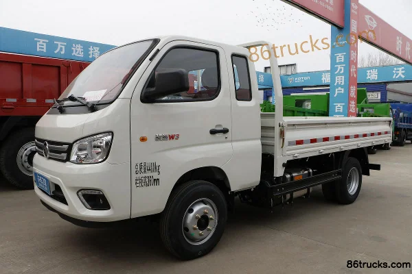 Foton Xiaoyun W3 95 hp 4X2(6 wheels) 3.3m Semi-row Flatbed Light Truck (China VI) Exterior (3) | 86Trucks