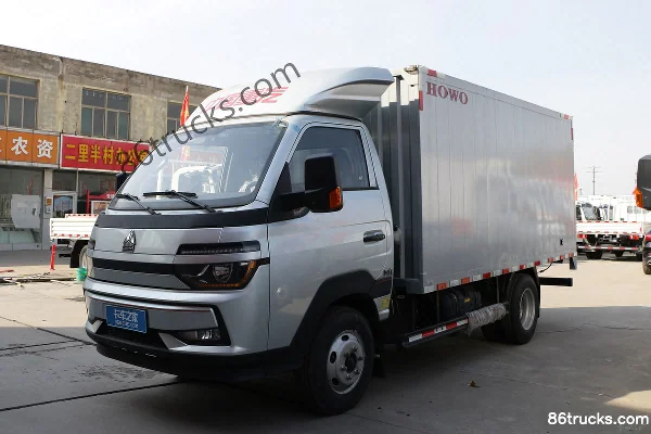 Sinotruk HOWO Xiaoshuai 130 ch 4X2(6 roues) petit camion fourgon à cabine simple 3,95 m Extérieur (3) | 86Trucks