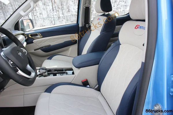 Foton General G7 2022 Luxury 2.0T Gasoline 238hp 4WD Manual Standard Box Double Row Pickup Chassis (1) | 86Trucks