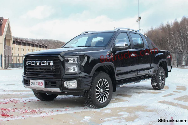 Foton General G9 2022 édition Field Sports Luxe 2.0T diesel 163 ch 4 roues motrices automatique benne standard double cabine pick-up (China