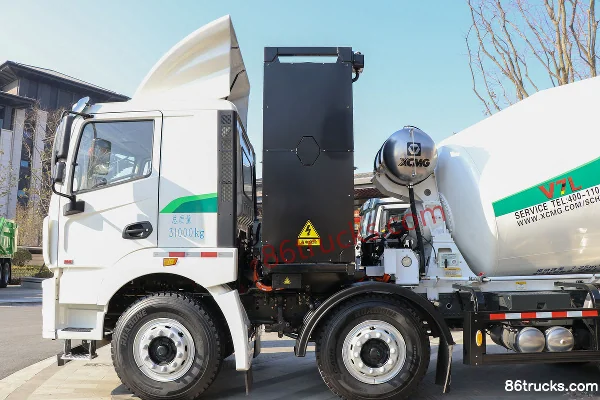 XCMG Truck E500 8X4(12 roues) 7,25 m³ camion malaxeur 100% électrique à échange de batterie Carrosserie (1) | 86Trucks