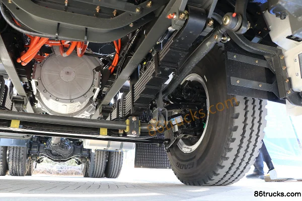 XCMG Truck Hanfeng G7 6X4(10 roues) tracteur routier semi-remorque électrique à batterie interchangeable Châssis (3) | 86Trucks