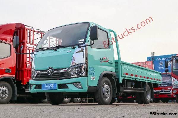 Foton Aoling M-Card 122hp 4X2(6 wheels) 3.7m Single Row Flatbed Light Truck (China VI) Exterior (3) | 86Trucks