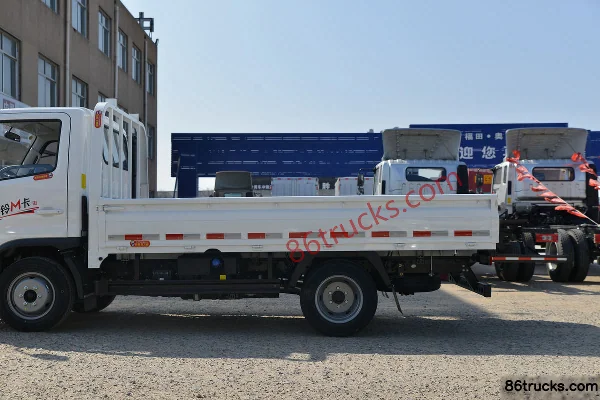 Foton Aoling M card 122 ch 4X2(6 roues) petit camion à ridelles à cabine simple 3,7 m (China VI) Carrosserie (2) | 86Trucks