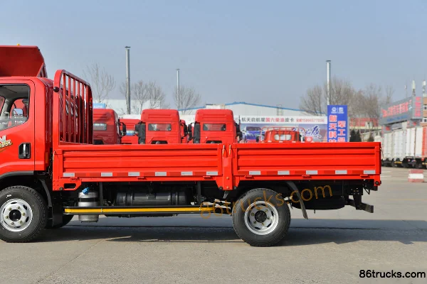 FAW Jiefang Hu VN Pashanhu 130 ch 4X2(6 roues) Camion porteur à ridelles cabine simple 4,2 m (rapport de pont 4,333) Carrosserie (2) | 86Tru