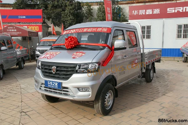 Jinbei Jinka S3 2024 Basic 1.6L 123hp 4X2(6 wheels) Gasoline 2.35m Double Panel Micro Truck Exterior (3) | 86Trucks