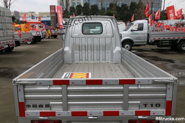 Jinbei T10 85hp 4X2(6 wheels) 1.2L Gasoline 2.7m Single Row Flatbed Mini Truck (China VI) Body (3) | 86Trucks