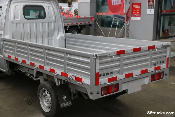 Jinbei T10 85hp 4X2(6 wheels) 1.2L Gasoline 2.7m Single Row Flatbed Mini Truck (China VI) Body (1) | 86Trucks