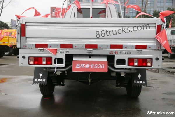 Jinbei Jinka S30 2022 Standard 1.6L 123hp 4X2(6 wheels) Gasoline 3.2m Single Row Flatbed Mini Truck (China VI) Body (3) | 86Trucks