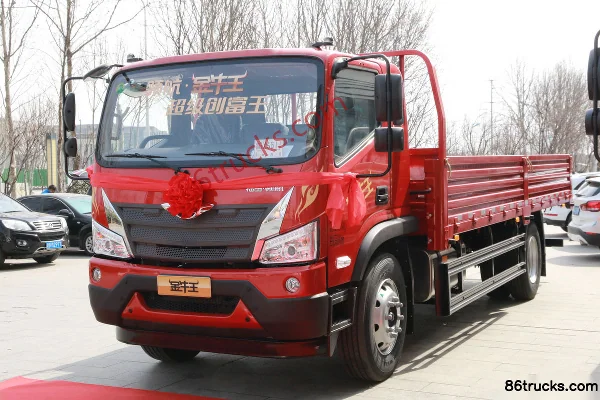 Foton Times Leader ES5 Golden Bull King 200hp 4X2(6 wheels) 6.2m Semi-row Flatbed Cargo Truck (China VI) Exterior (3) | 86Trucks
