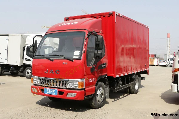 JAC Junling E3 127 ch 4X2(6 roues) 3,7 m porteur fourgon cabine simple Extérieur (3) | 86Trucks