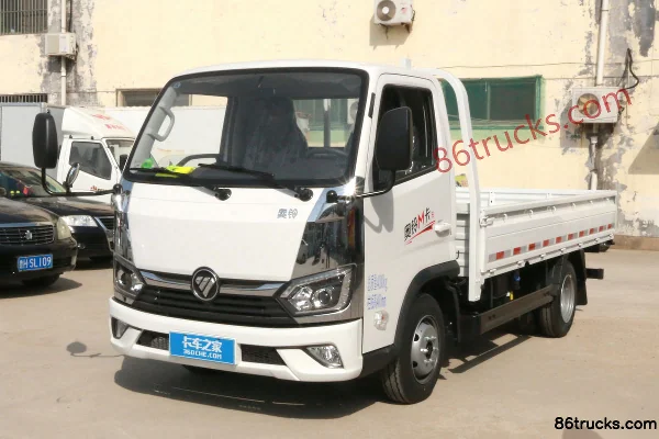 Foton Auman M Card 125hp 4X2(6 wheels) 3.38m Single Row Flatbed Small Truck Exterior (3) | 86Trucks