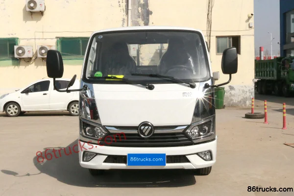 Foton Auman M Card 125hp 4X2(6 wheels) 3.38m Single Row Flatbed Small Truck Exterior (2) | 86Trucks