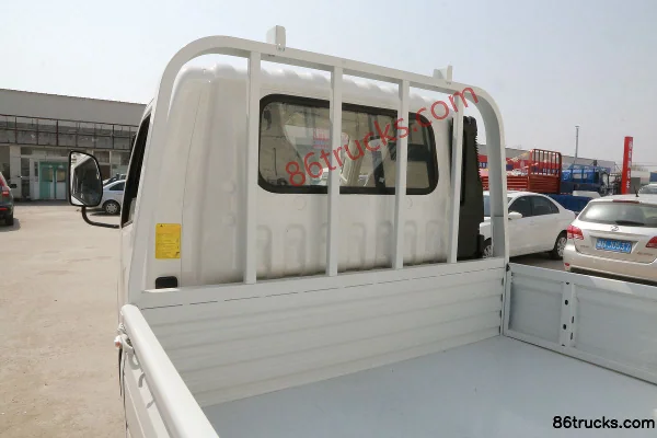 Foton Auman M Card 125hp 4X2(6 wheels) 3.38m Single Row Flatbed Small Truck Body (2) | 86Trucks