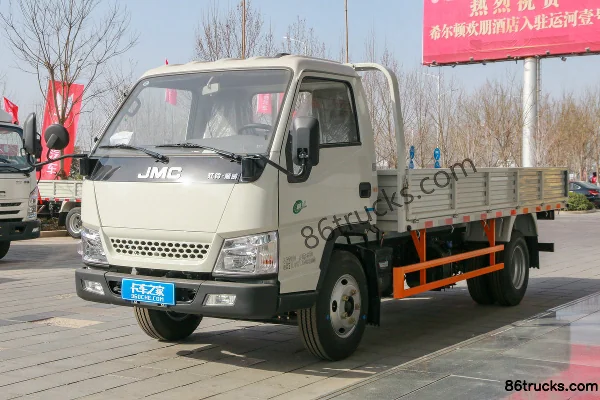 JMC Shunwei Narrow Body 127hp 4X2(6 wheels) 4.22m Single-row Flatbed Light Truck (China VI)(Air Brake)(Ratio 6.142) Exterior (3) | 86Trucks