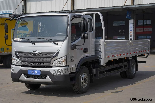 Foton Times Leader ES5 190hp 4X2(6 wheels) 5.4m semi-row flatbed light truck (8-speed) Exterior (3) | 86Trucks