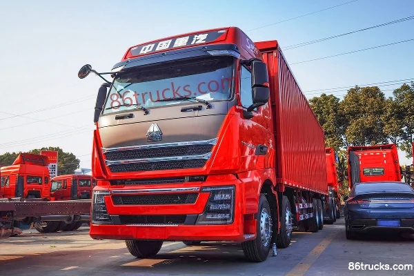 Sinotruk HOWO TH7 510hp 8X4(12 wheels) 9.5m AMT automatic box truck (air suspension) Exterior (2) | 86Trucks