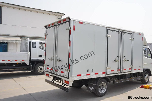 Foton Forland S1 120hp 4X2(6 wheels) 3.42m semi-sleeper box truck (hydraulic brake) Body (2) | 86Trucks