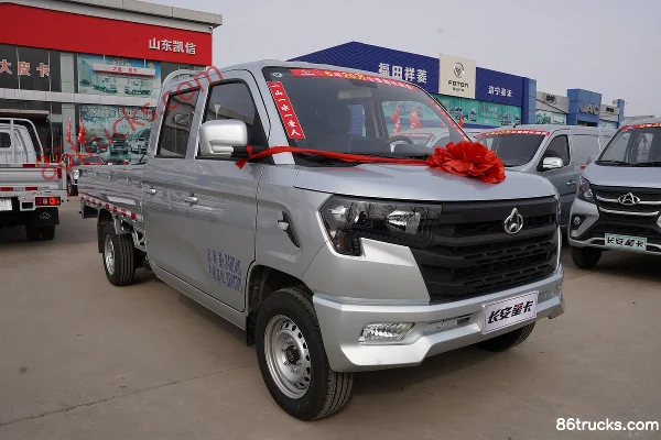 Ankai Xingka PLUS Comfort 1.8L 139hp 4X2(6 wheels) Gasoline 2.6m Double Row Flatbed Mini Truck (China VI) (With A/C) Ext
