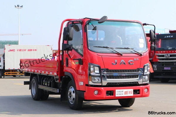 JAC K3 2.5L Diesel 137hp 4X2(6 wheels) WLY 8-Speed Air Brake 3.7m Single Row Stake Light Truck Exterior