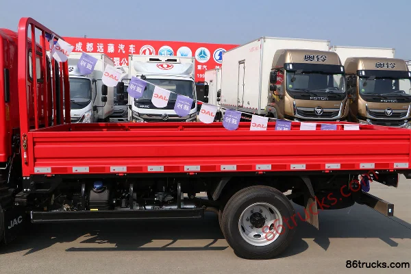 JAC Weiling K3 140ch 4X2(6 roues) camion plateau simple cabine 3,7m Carrosserie (2) | 86Trucks