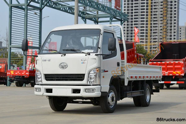 FAW Hongta FAW Jiefang Baling 1 Series V6 102hp 4X2(6 wheels) 3.37m Single-Row Flatbed Light Truck (Hydraulic Brake) Exterior (3) | 86Trucks