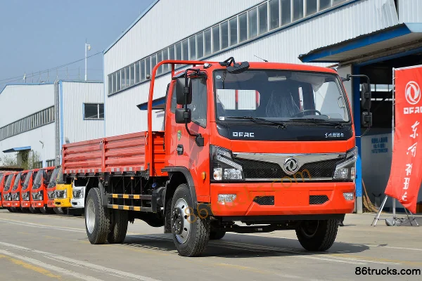 Dongfeng F8 184hp 4X2(6 wheels) 5.25m Flatbed Cargo Truck (China VI) Exterior
