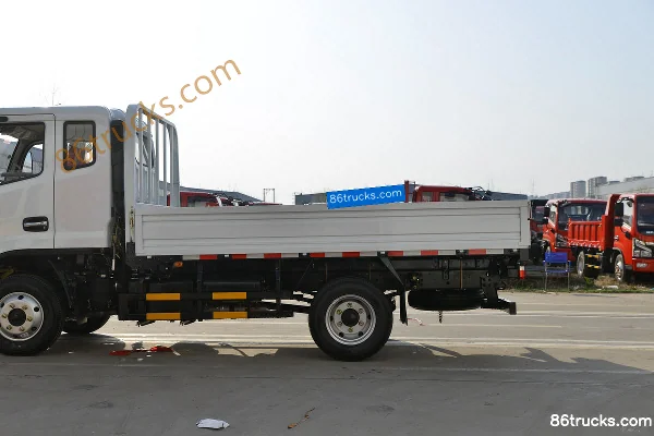 Dongfeng Furui F5 126hp 4X2(6 wheels) 3.4m Semi-Sleeper Flatbed Light Truck (China VI) Body (2) | 86Trucks