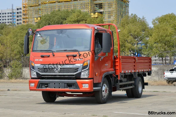 Dongfeng Captain Nebula K6 163hp 4X2(6 wheels) 3.825m Semi-row Flatbed Light Truck (High Cargo Box) Exterior (3) | 86Trucks