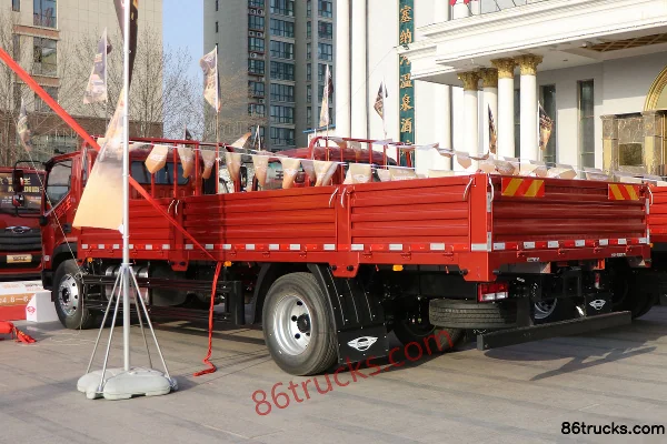 Foton Times Leader ES5 190hp 4X2(6 wheels) 6.8m Semi-row Flatbed Cargo Truck Body (1) | 86Trucks