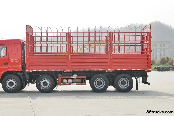 Sanhuan Shitong Haolong Luxury Edition 270hp 8X4(12 wheels) 6.8m Stake Cargo Truck Body (2) | 86Trucks