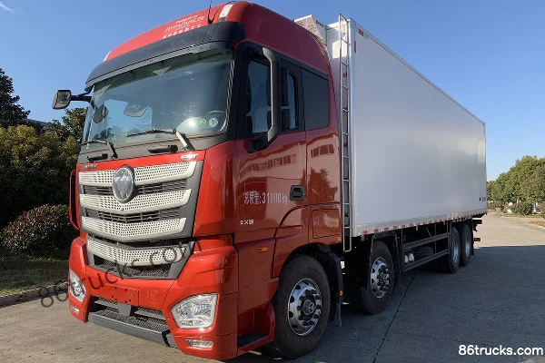 Foton Auman EST 490 hp 8X4(12 wheels) 9.35m Refrigerated Truck (Luochang Brand) Exterior (2) | 86Trucks