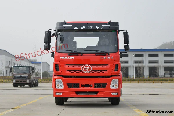 Sanhuan Shitong Haolong Luxury Edition 245 hp 6X2(8 wheels) 7.2m Flatbed Cargo Truck Exterior (2) | 86Trucks