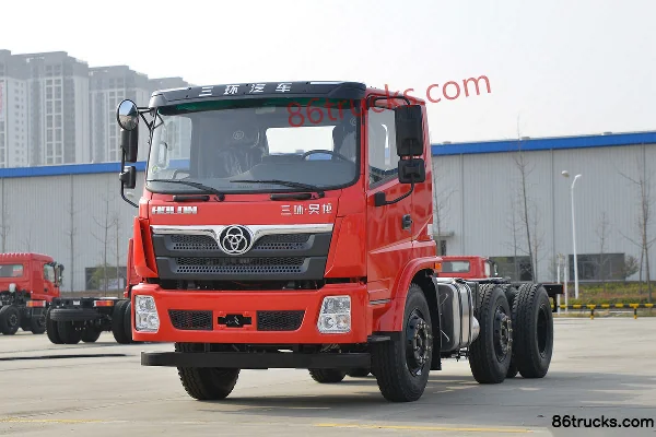 Sanhuan Shitong Haolong 220hp 6X2(8 wheels) 4.8m Side Panel Cargo Truck Exterior (3) | 86Trucks