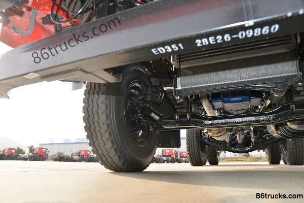 Sanhuan Shitong Haolong 220hp 6X2(8 wheels) 4.8m Side Panel Cargo Truck Chassis (2) | 86Trucks