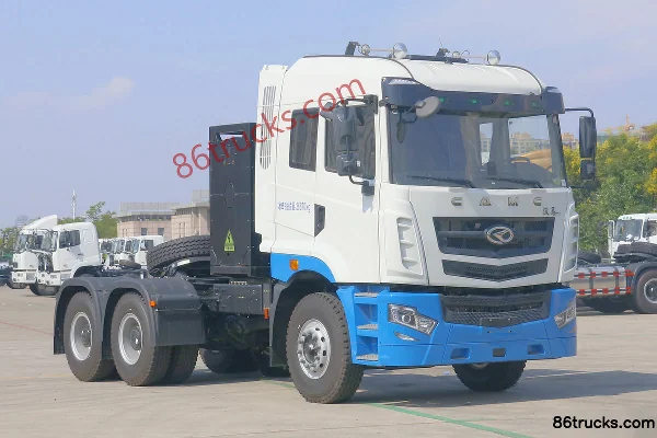 Hualing Hanma H7 heavy truck 6X4(10 wheels) electric tractor truck 350kWh Exterior (2) | 86Trucks