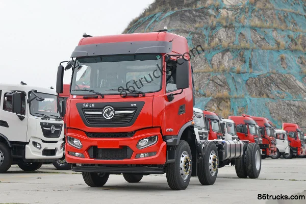 Dongfeng Commercial Vehicle Tianjin KR Elite Edition 260 hp 6X2(8 wheels) 6.8m flatbed cargo truck (China VI) (flat roof double sleeper) Ext