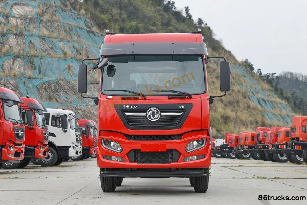 Dongfeng Commercial Vehicle Tianjin KR Elite Edition 260 hp 6X2(8 wheels) 6.8m flatbed cargo truck (China VI) (flat roof double sleeper) Ext
