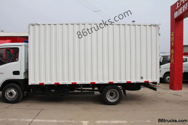 Yuejin Fuxing S100 95 ch 4X2(6 roues) Diesel Camion léger fourgon 4,17 m monoplace (China VI) Carrosserie (1) | 86Trucks