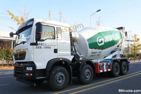Sinotruk HOWO HOWO TX 350hp 8X4(12 wheels) 7.95m³ Concrete Mixer Truck (China VI) (ZBG5311GJB30F7) Exterior (3) | 86Trucks