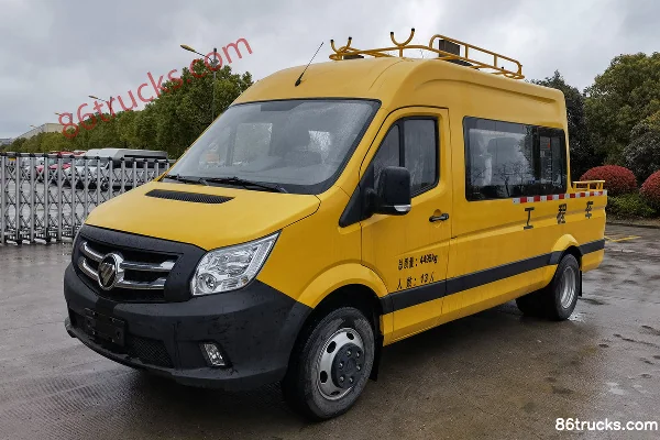 Foton Tuyano 2022 Enjoy Edition 177 hp 2.8T Diesel 4x2(6 wheels) 12-Seat Dump Truck Work Truck Exterior (2) | 86Trucks