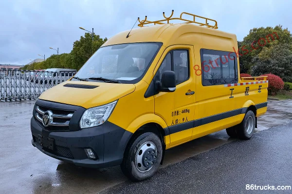 Foton Tuyano 2022 Enjoy Edition 150 hp 2.0T Diesel 4x2(6 wheels) 9-Seat Dump Truck Work Truck Exterior (3) | 86Trucks
